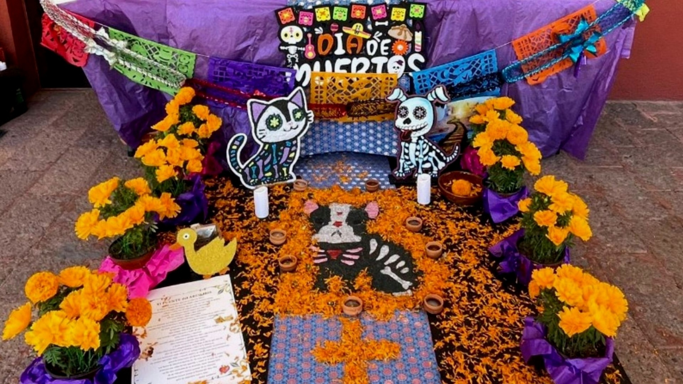 altare cani Dia de Los Muertos